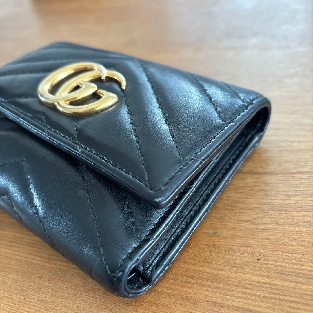 Gucci ブラック 三つ折り財布