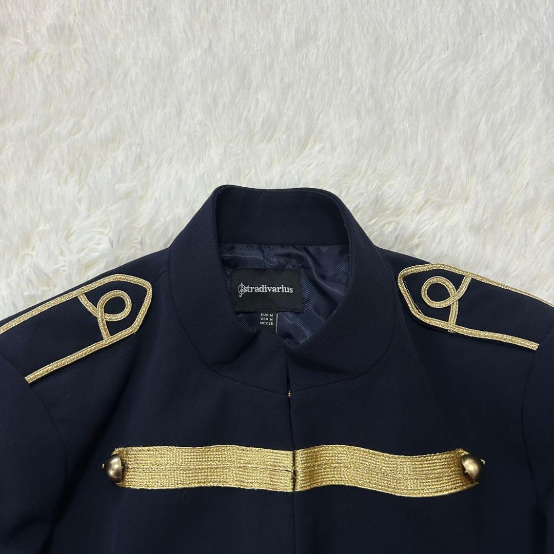 stradivarius ナポレオン ジャケット 金ボタン 短丈 Mサイズ