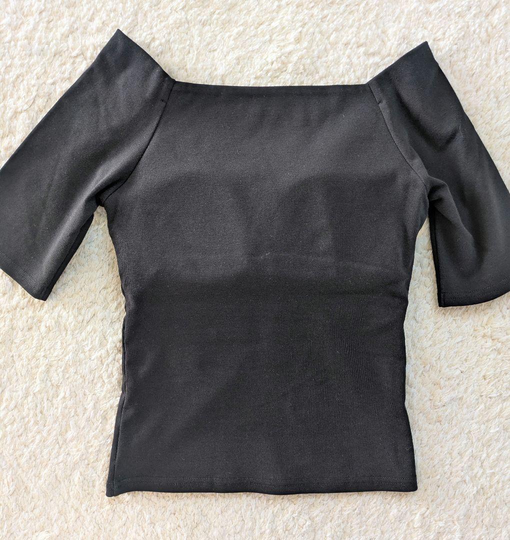 新品 VERSION OF YOU カップ付きトップス BLACK / M