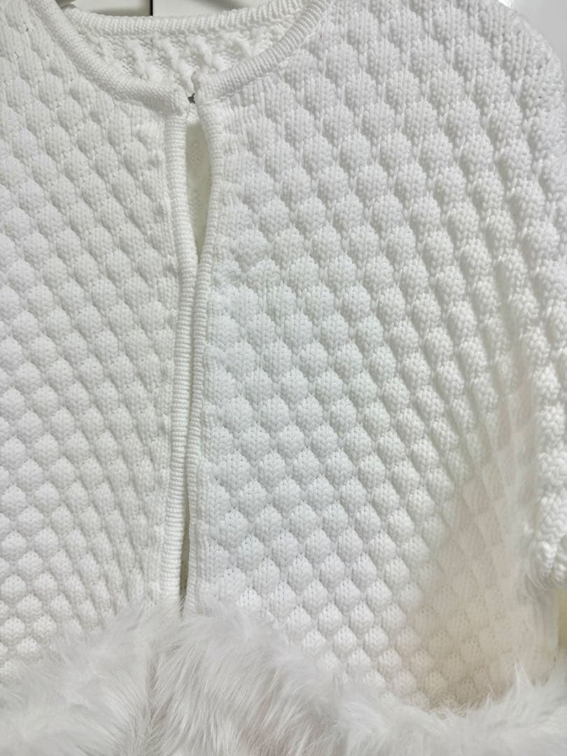 【美品】maison de dolce. メゾンドドルチェ　ファーリーニット