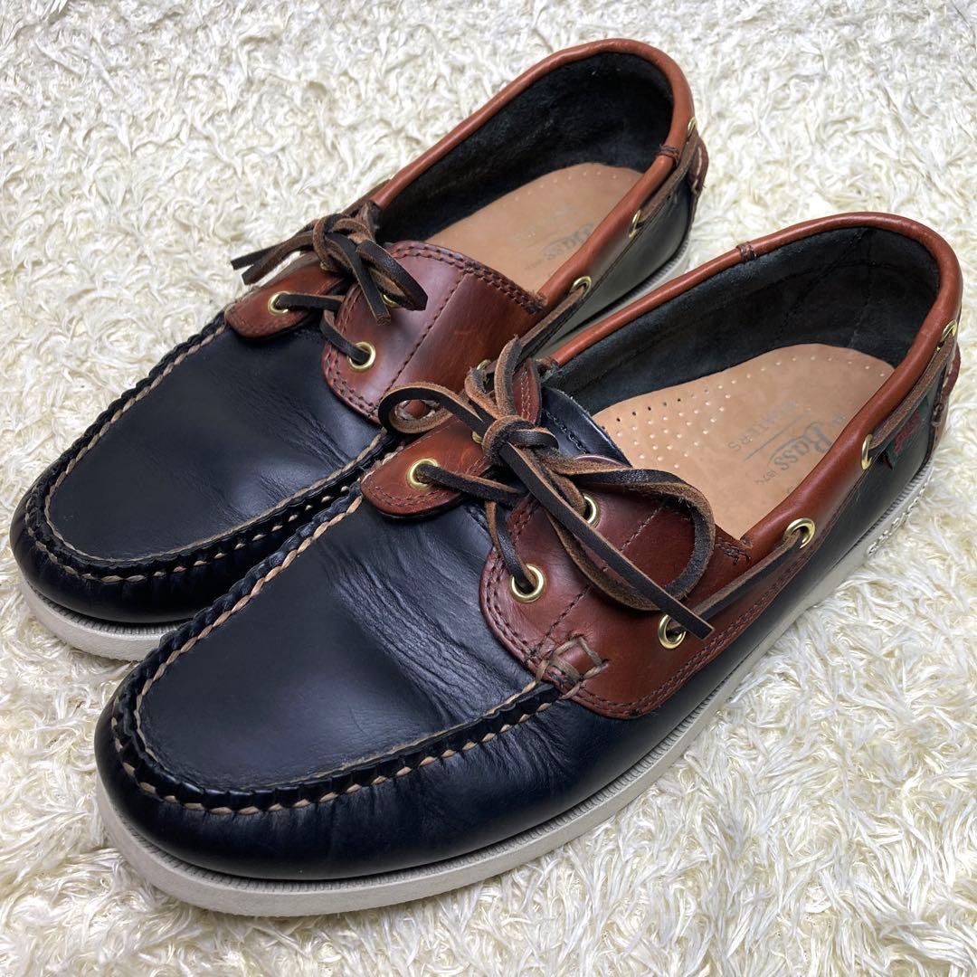 『美品』G.H.BASS サマーシューズ デッキシューズ レザー　革靴　メンズ