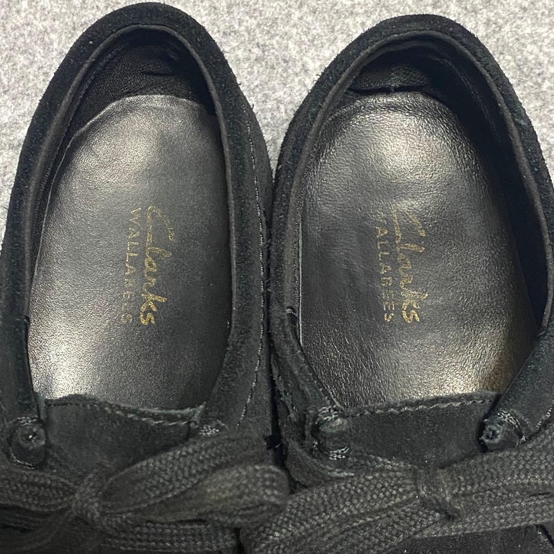 clarks クラークス　25.5cm ワラビー WALLABEE ブラック 黒