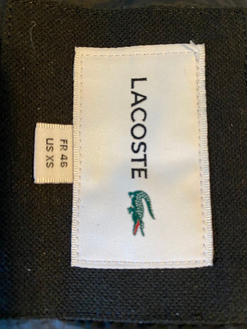 LACOSTE 黒 ダウンベスト　US XS