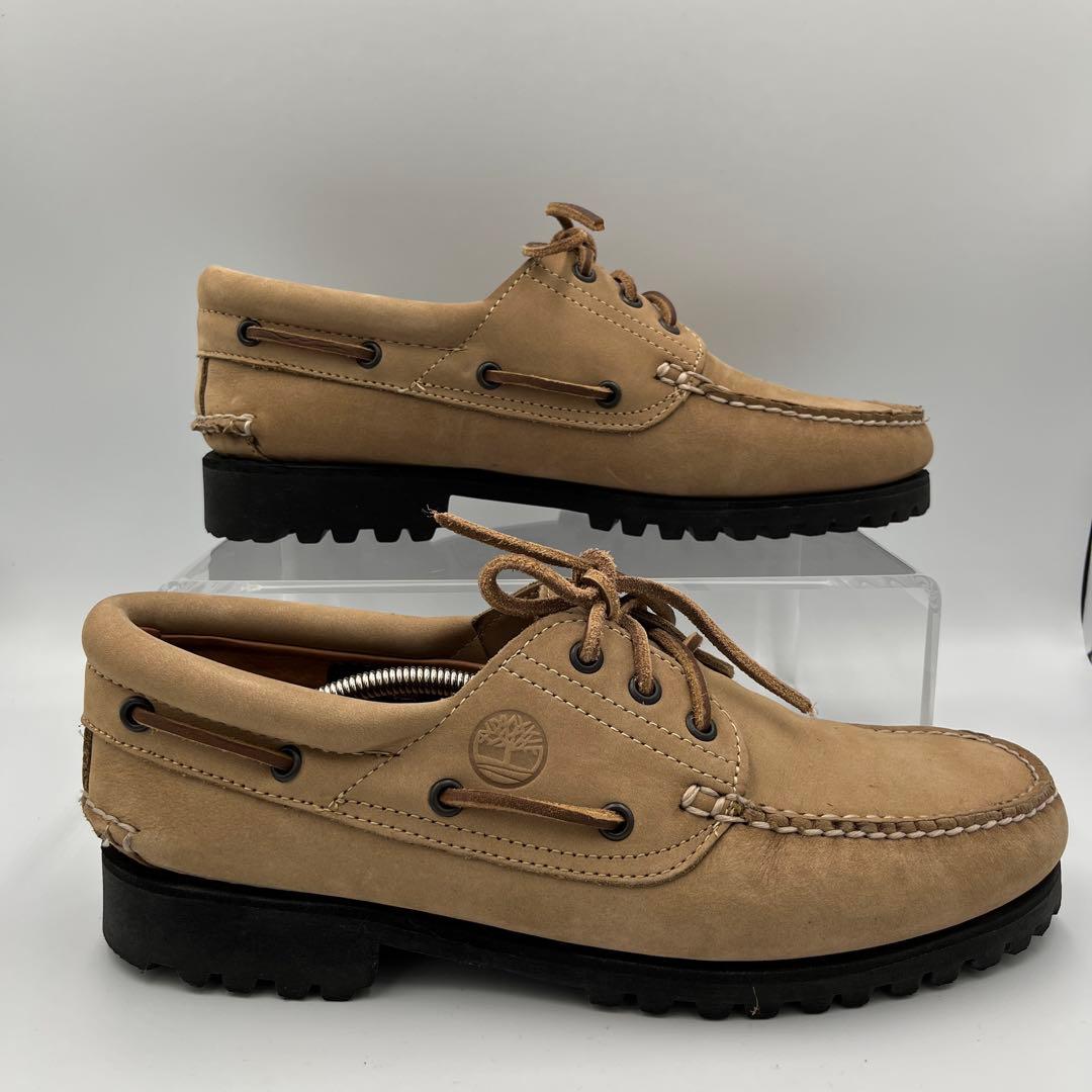 【希少】ティンバーランドTimberland 3eye　デッキシューズグレージュ