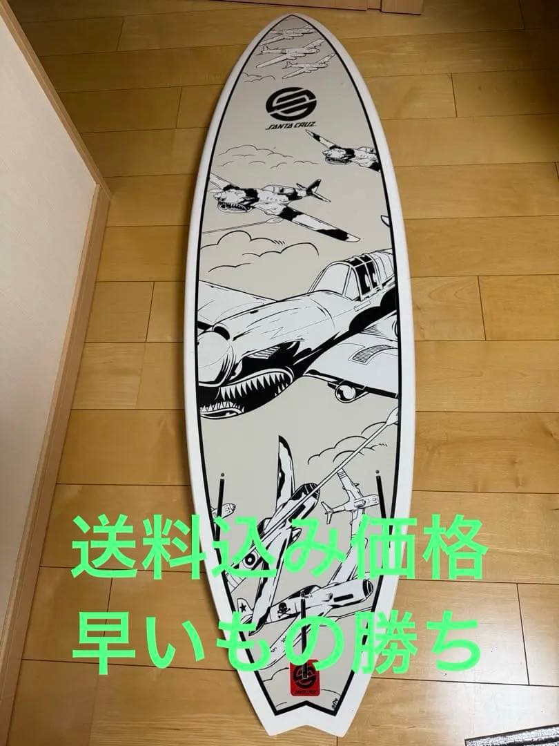 SANTACRUZ Barney Model 5'8\" サーフボード 希少