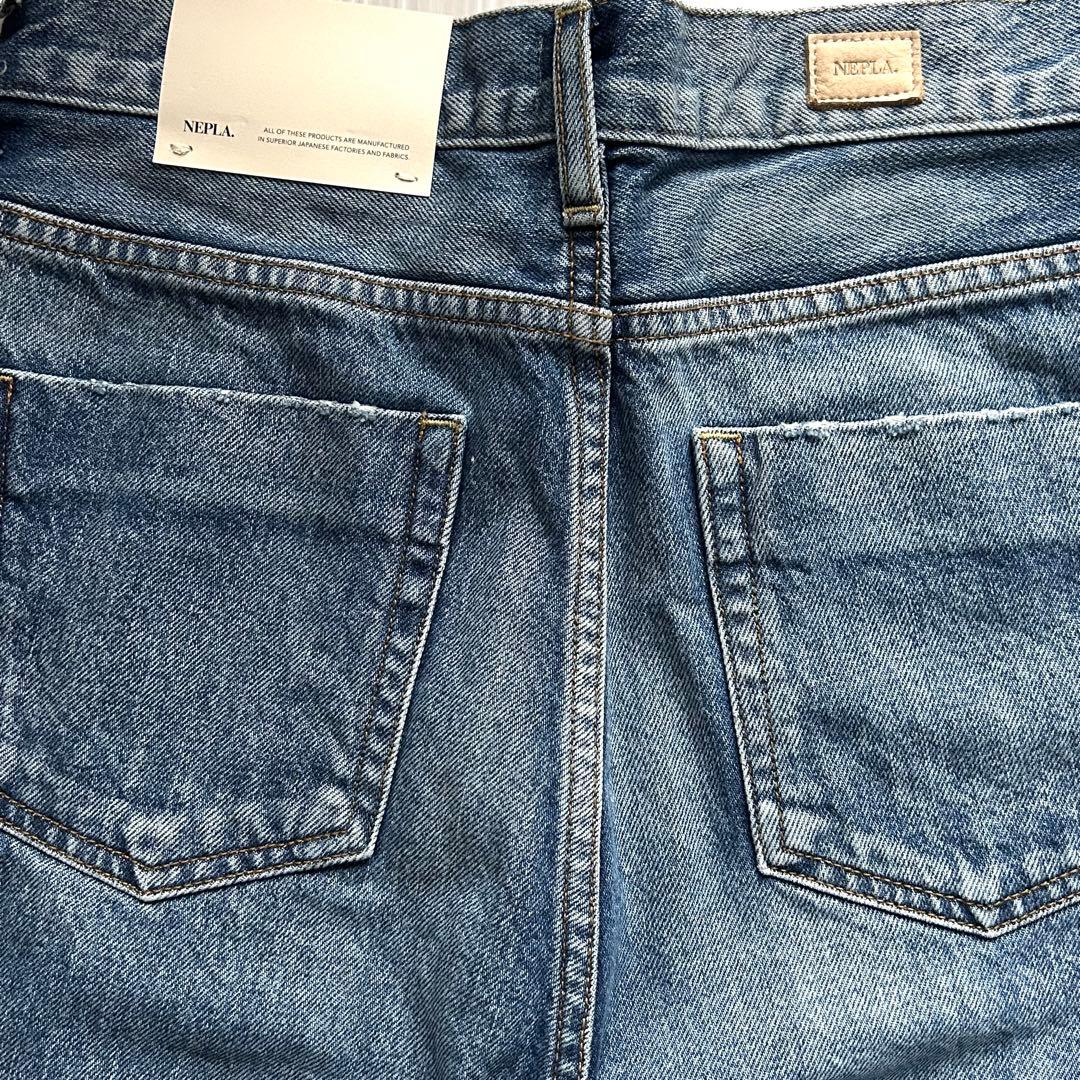 新品未使用 Plage NEPLA. 定価3.1万円 ワイドデニムパンツ 日本製