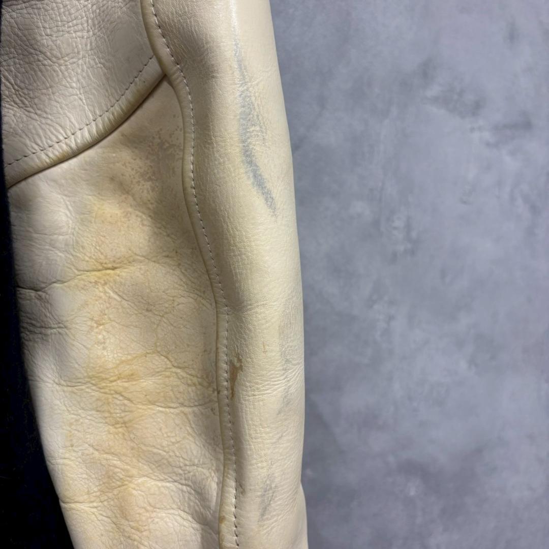 状態考慮 junya watanabe ウール×レザー　ダッフル DM28