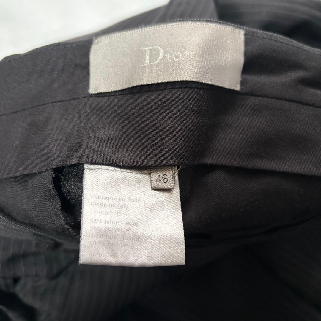 Dior HOMME 05AW チューブジャケット セットアップ ストライプ 黒