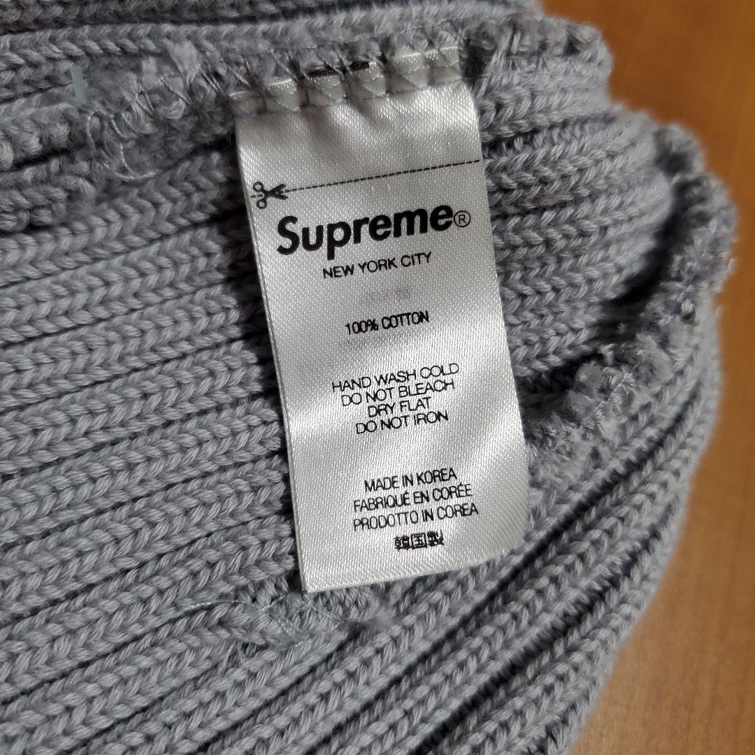 ✨【新品 半タグ付き】Supreme Overdyed Beanie グレー