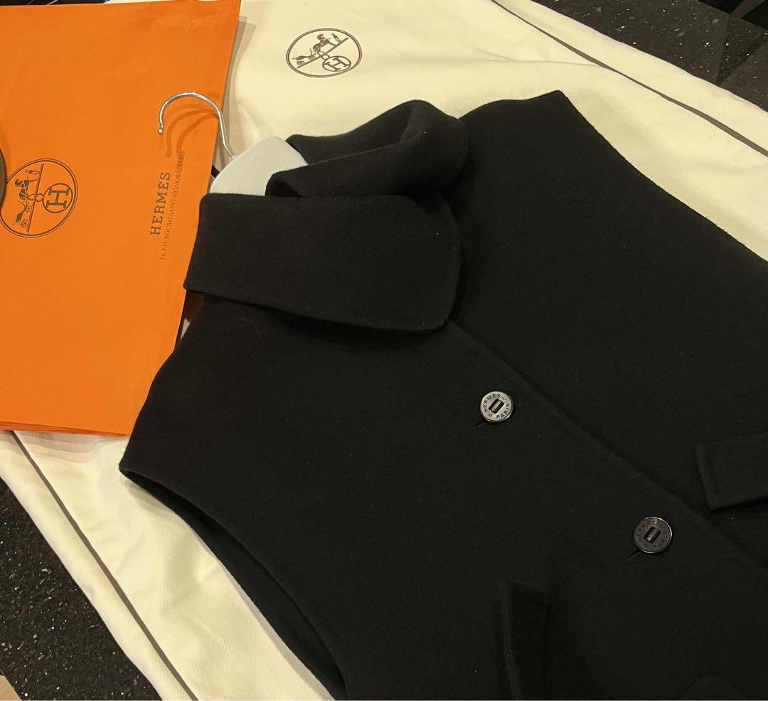 【極美品】HERMÈSエルメス カシミヤ100％　ロングベスト ジレ 80万円