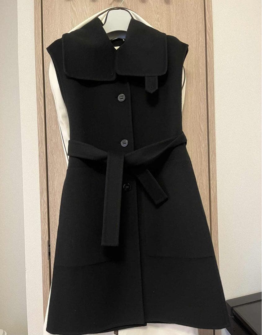 【極美品】HERMÈSエルメス カシミヤ100％　ロングベスト ジレ 80万円