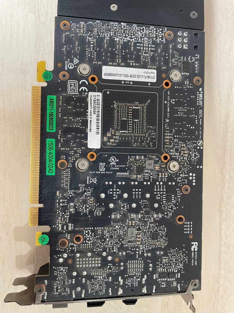 NVIDIA GTX 1060 3GBグラフィックボード
