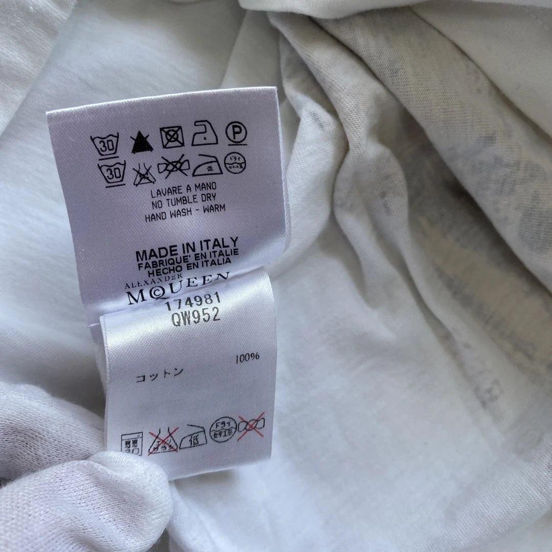 Alexander アレキサンダーマックイーン　スカル　ロゴ　Tシャツ ホワイト