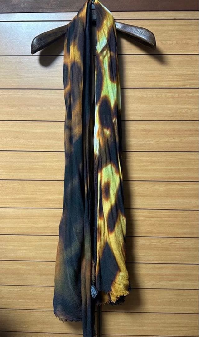 美品ifsixwasnine レオパード柄 ヒョウ柄 大判 ストール カシミア入