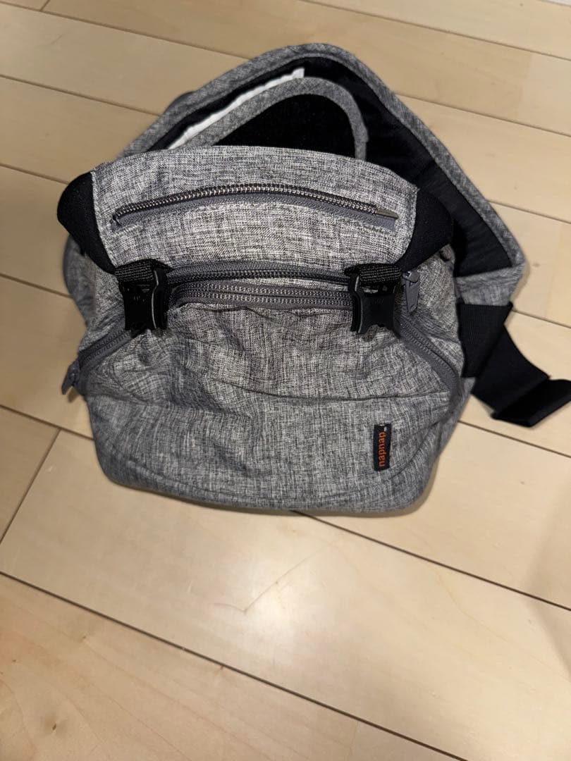 値下げしました！napnap Tranダブルショルダーメッシュ メランジグレー
