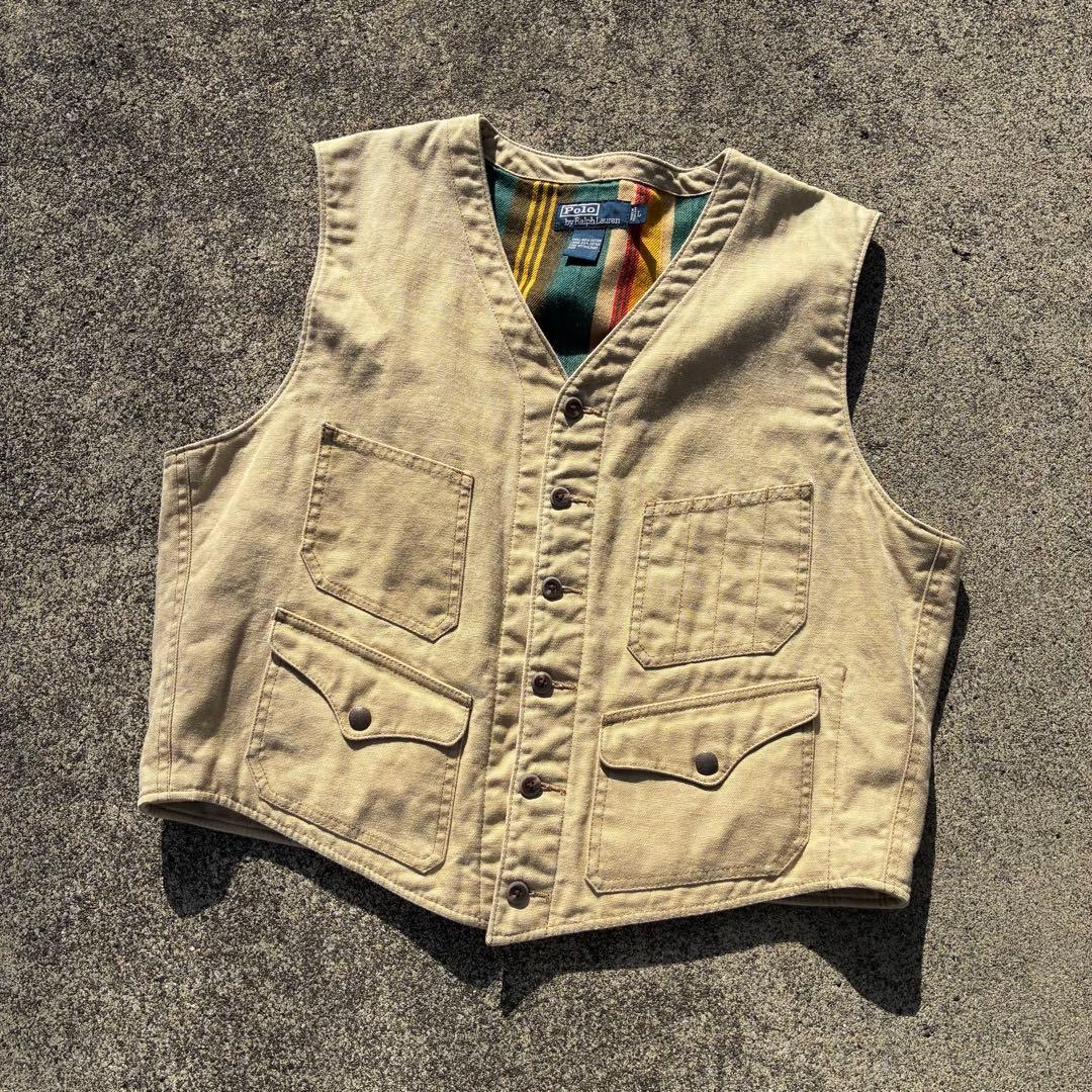 希少 90s POLO RalphLauren duck work vest