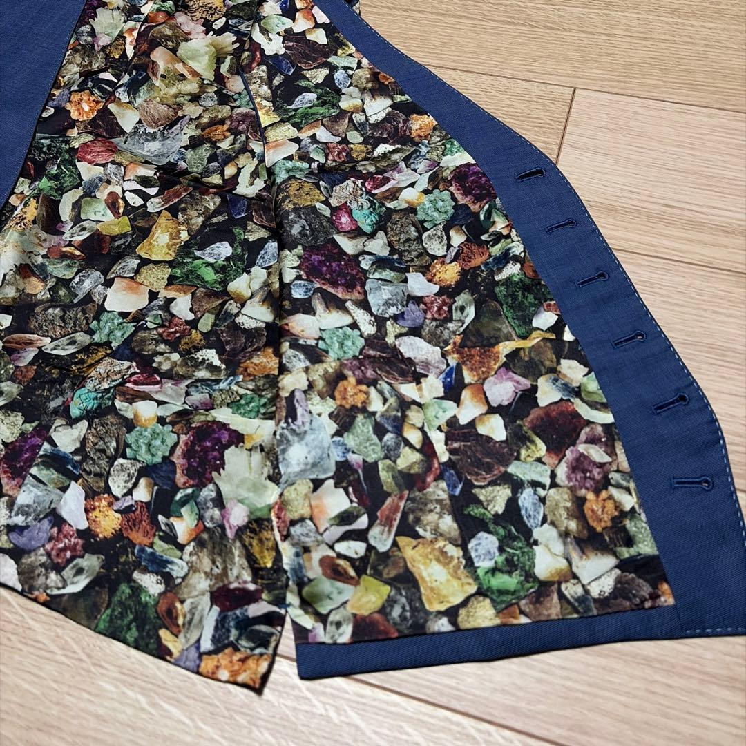 【Paul Smith】ポールスミス ジレ スーツ ベスト 裏地 総柄 XL