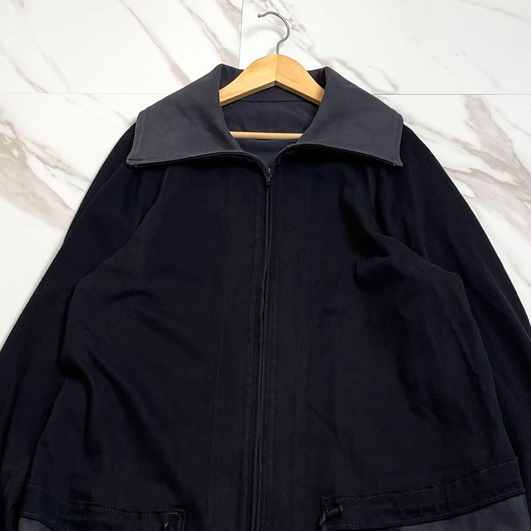 美品 18SS◎ワイスリー スウェットロングコート ブラック Mサイズ相当