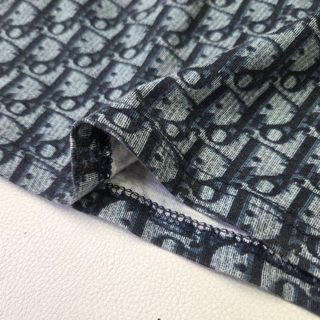 クリスチャンディオール　トロッター柄　半袖　Tシャツ　カットソー　青系　36　S