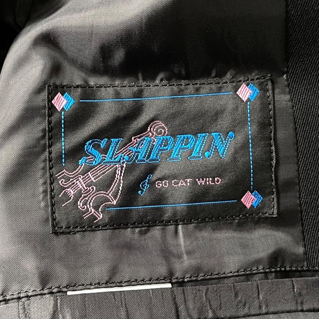 SLAPPIN ジャケット　ギター刺繍　ロカビリー　ロックンロール　ブラック