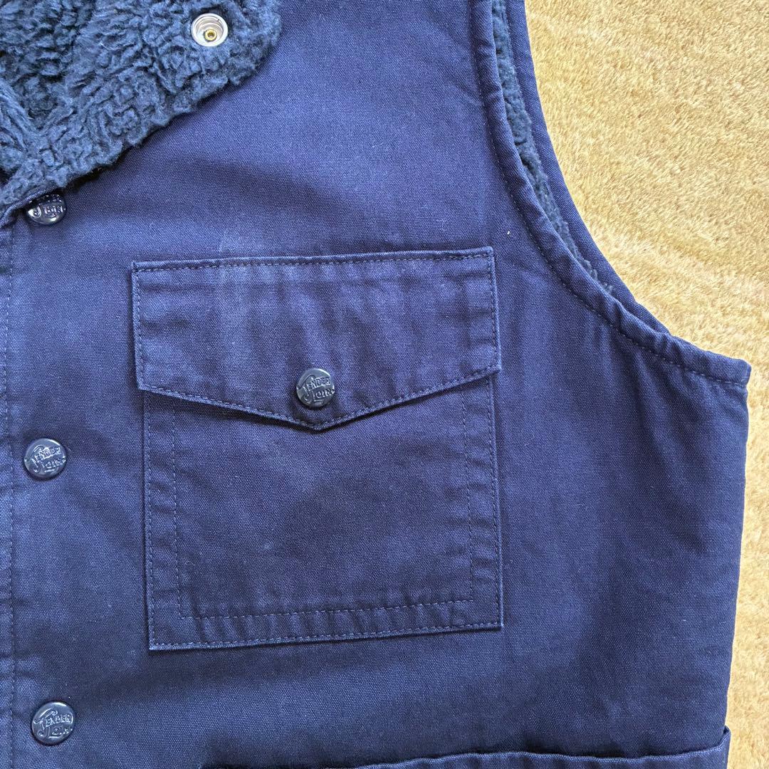 【美品】 TENDERLOIN ボアベスト ネイビー S