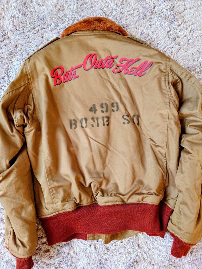 BUZZ RICSON'S B-10 flight jacket赤リブ極美品