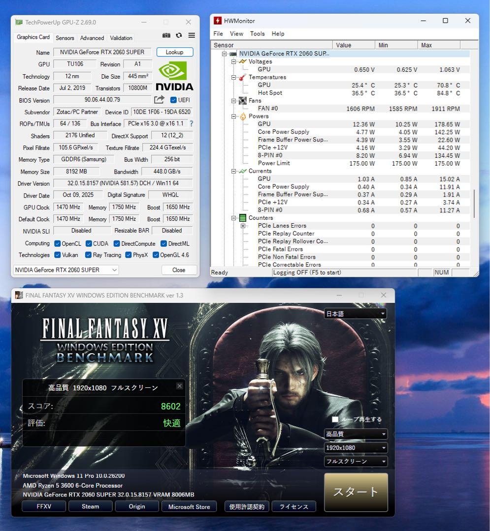 グラフィックボード・グラボ・ビデオカード ZOTAC GAMING GeForce RTX 2060 SUPER MINI