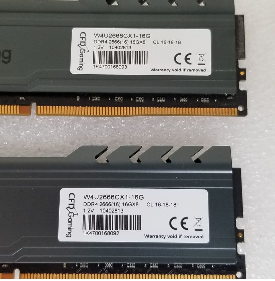 CFD DDR4 2666 32GB (16GB x 2) メモリ