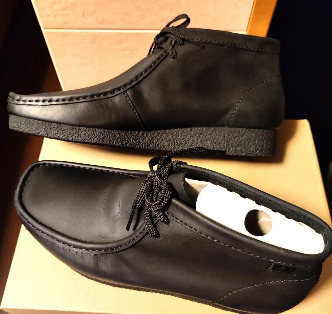 【新品】クラークス ワラビーブーツ　シェイカーブーツ 27.5cmブラックレザー