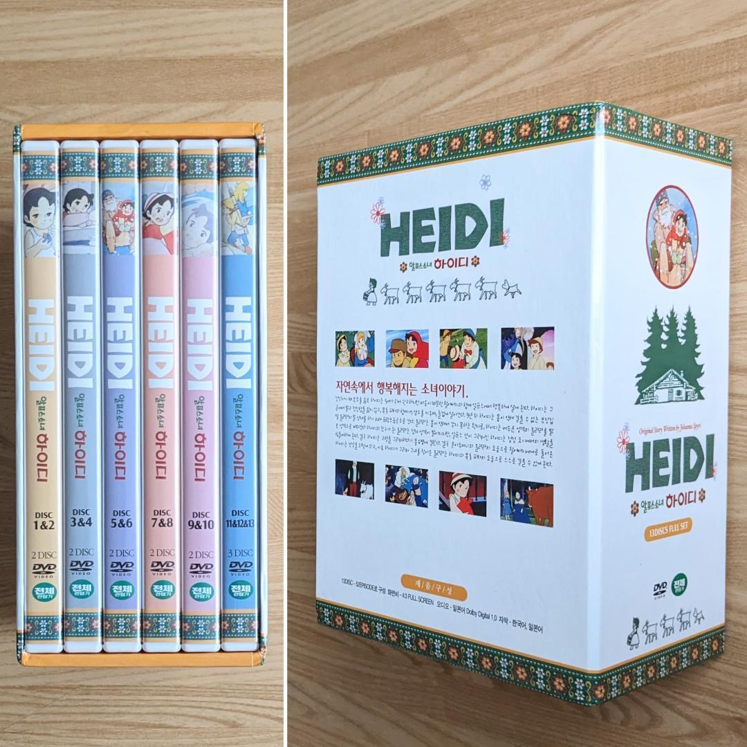 中古 韓国正規盤 アルプスの少女ハイジ アニメ DVD BOX 世界名作劇場
