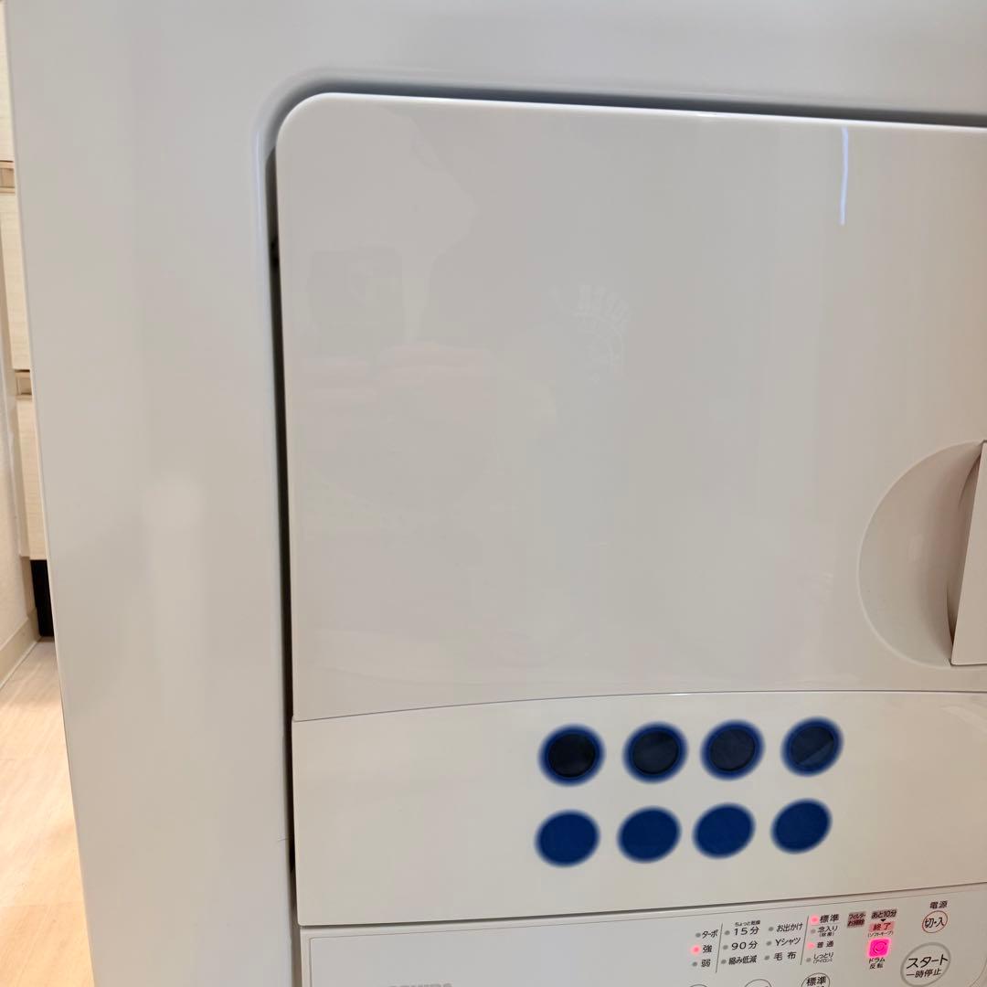 東芝 衣類乾燥機 ED-458 4.5kg ピュアホワイト 2022年製