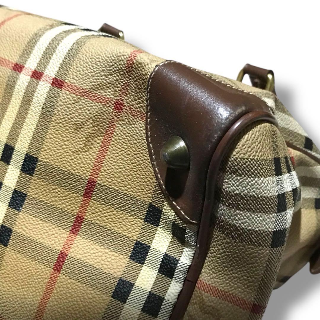 【人気商品】burberrys ミニボストン　ホースロゴ　ノバチェック