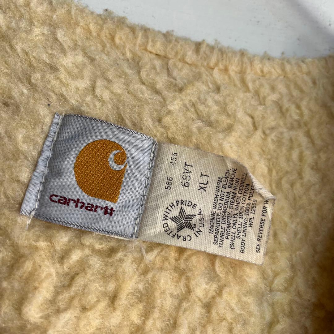 80s Carhartt ダックベスト 内ボア カーハート アメカジ 星タグ