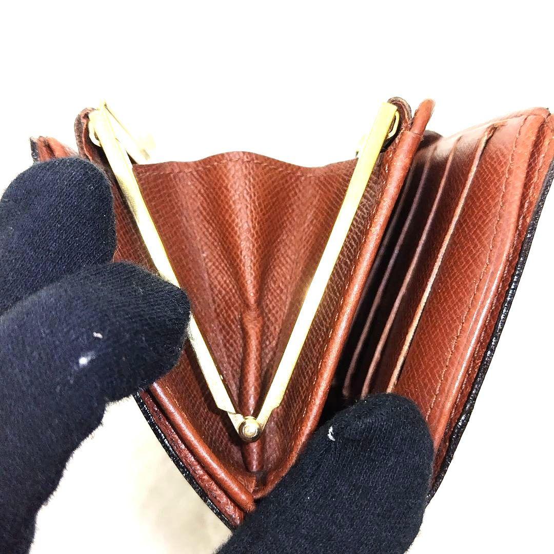ルイヴィトン がま口財布 ポルトフォイユ ヴィエノワ モノグラム柄