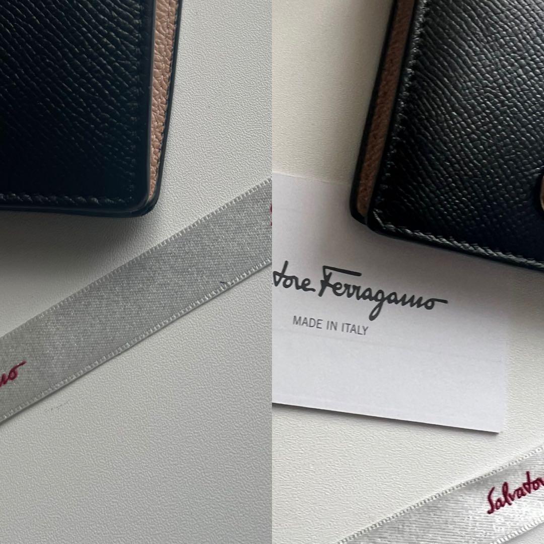 191 美品 Ferragamo サルバトーレフェラガモ 2つ折り財布