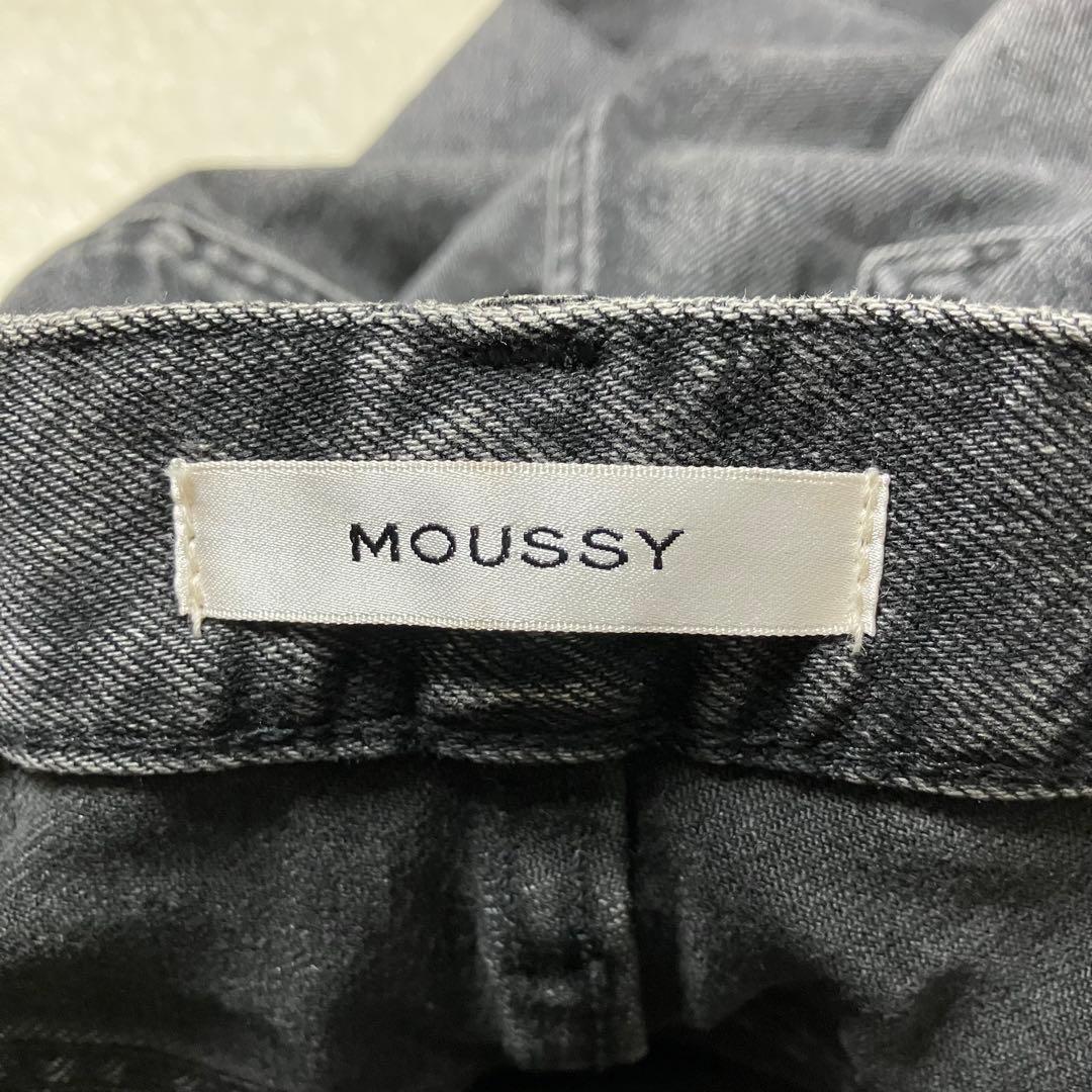 moussy mvs black flare マウジー フレア ブーツカット 黒