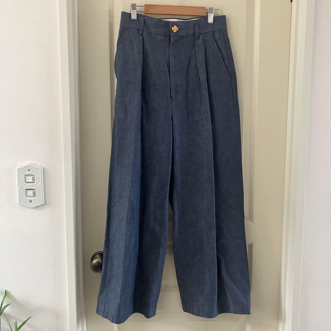 美品ジャーナルスタンダードレサージュL'essage✨デニムスラックスパンツ36