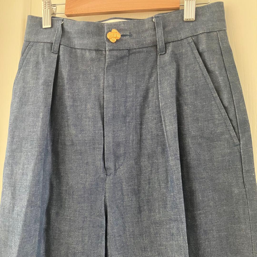 美品ジャーナルスタンダードレサージュL'essage✨デニムスラックスパンツ36
