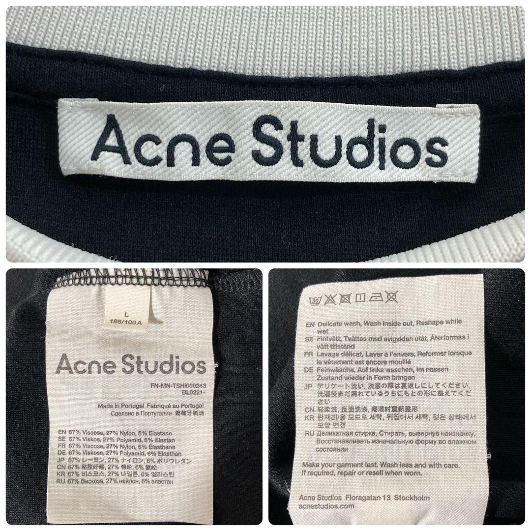 超人気⭐️ACNE STUDIOSアクネストゥディオズ ネックロゴTシャツ