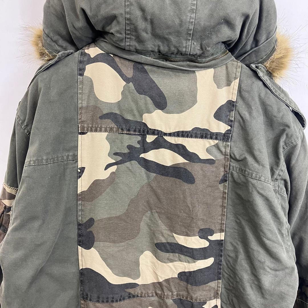 90s VEKDO HINOKS N-3B フライトジャケット スイス軍 カモ柄