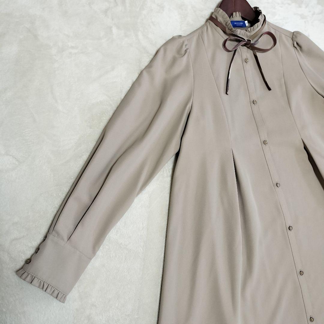 美品　ブルーレーベルクレストブリッジ　シャツワンピース　38サイズ