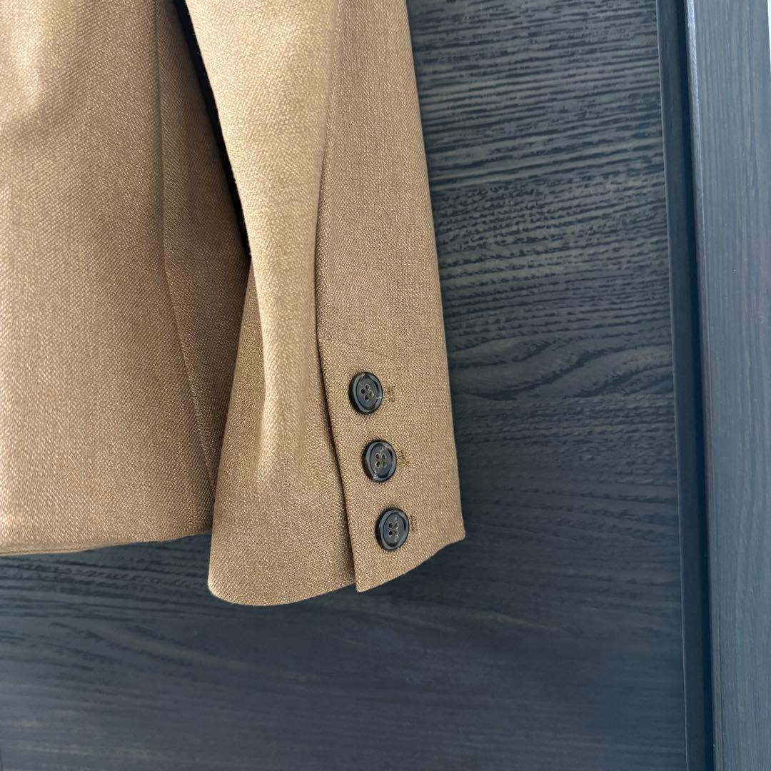 【美品】Ameri WAIST SHAPE FLARE JACKETブラウンS