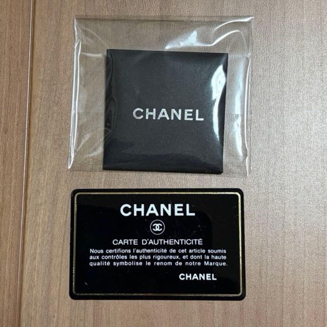 CHANEL シャネル キャビアスキン ココマーク がま口二つ折り財布 ブラック