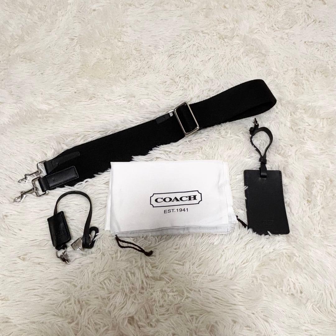 【極美品】COACH ボストンバッグ 大容量 キャンバス レザー