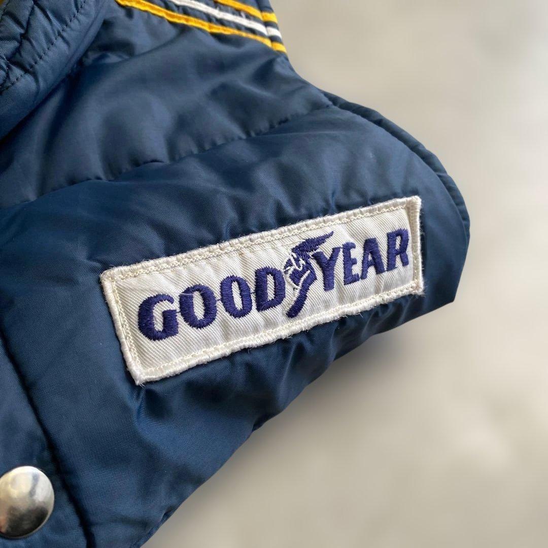 70s GOODYEAR レーシング ベスト 紺 USA製 M