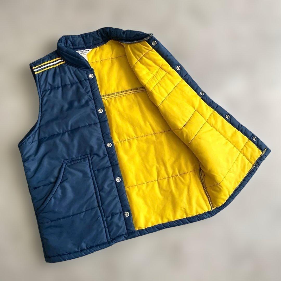 70s GOODYEAR レーシング ベスト 紺 USA製 M