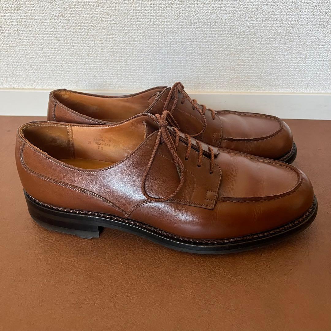 【美品】J.M. WESTON 641 ゴルフ タン ロシアンカーフ ウエストン