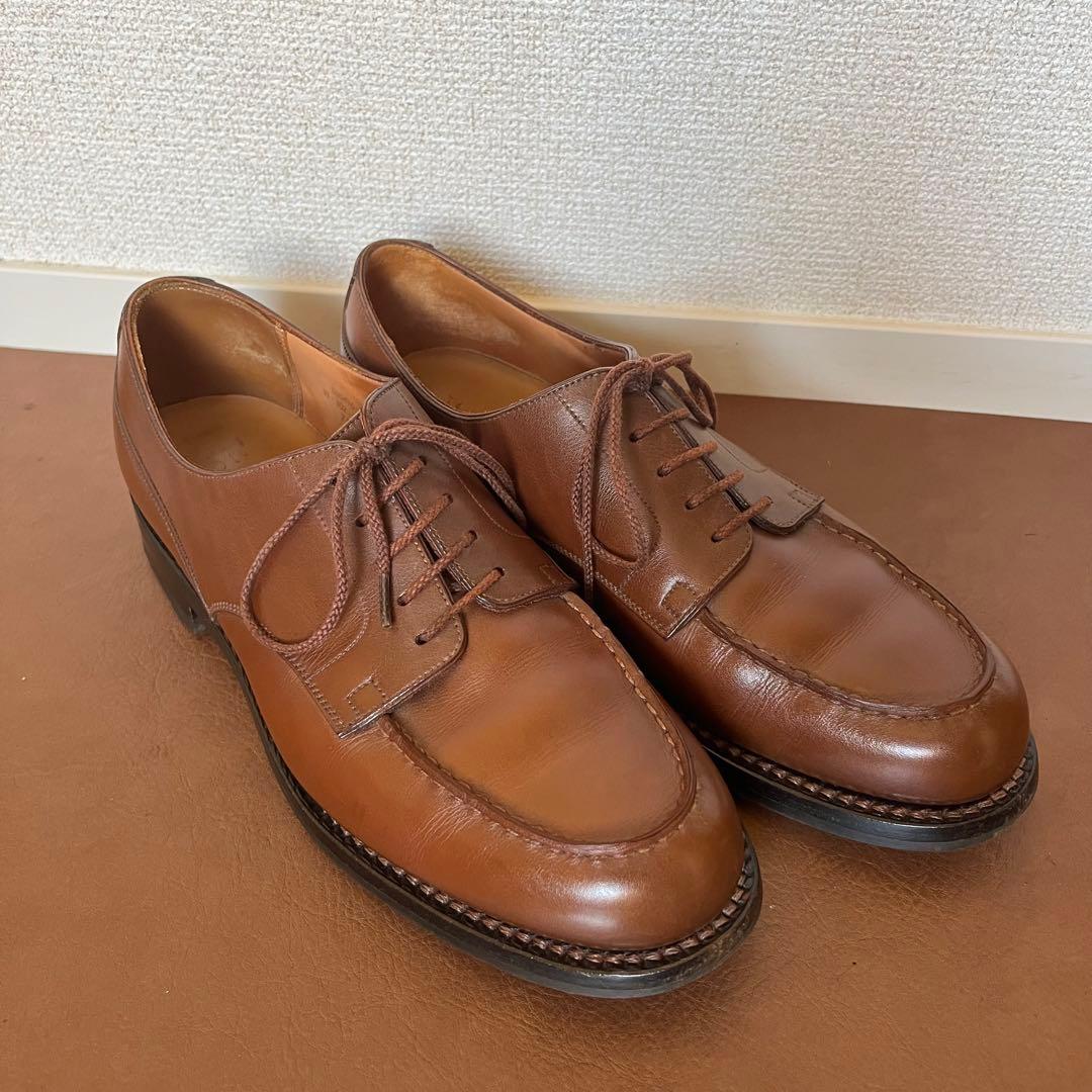 【美品】J.M. WESTON 641 ゴルフ タン ロシアンカーフ ウエストン