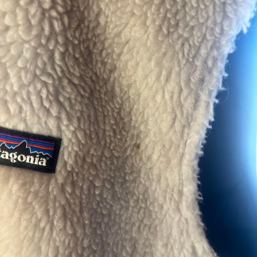 Patagonia フリース ベスト ホワイト/ブラック