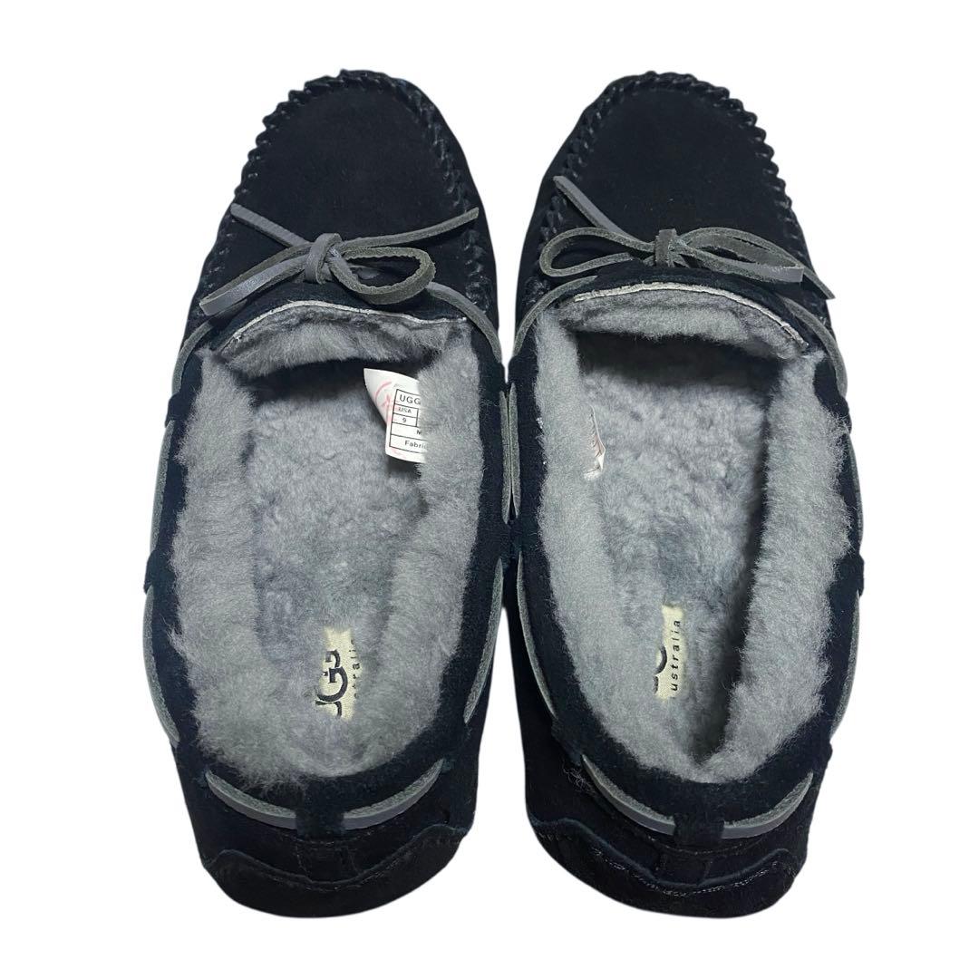 UGG アグ　27cm ムートンボア デッキシューズ OLSEN オルセン 黒